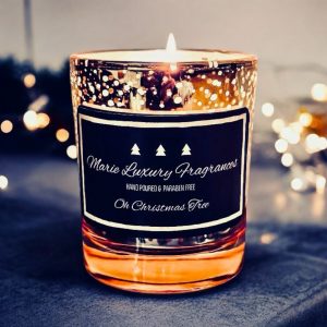 Oh Christmas Tree Gold Candle